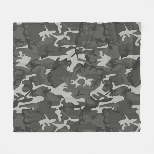 Couverture Polaire Motif de camouflage urbain (Devant (Horizontal))