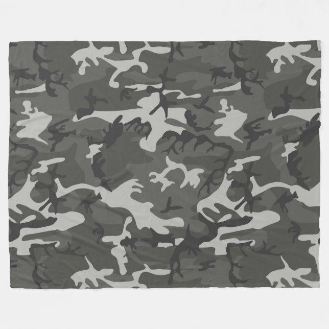 Couverture Polaire Motif de camouflage urbain (Devant (Horizontal))