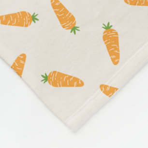 Couverture Polaire Motif de carotte cultivée localement