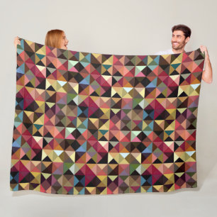 Couverture Polaire Motif de Carré de surface