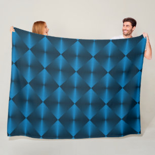 Couverture Polaire Motif de carreaux de diamant