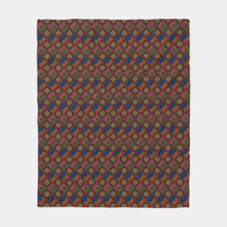 Couverture Polaire Motif de carrelage géométrique coloré vibrant en r