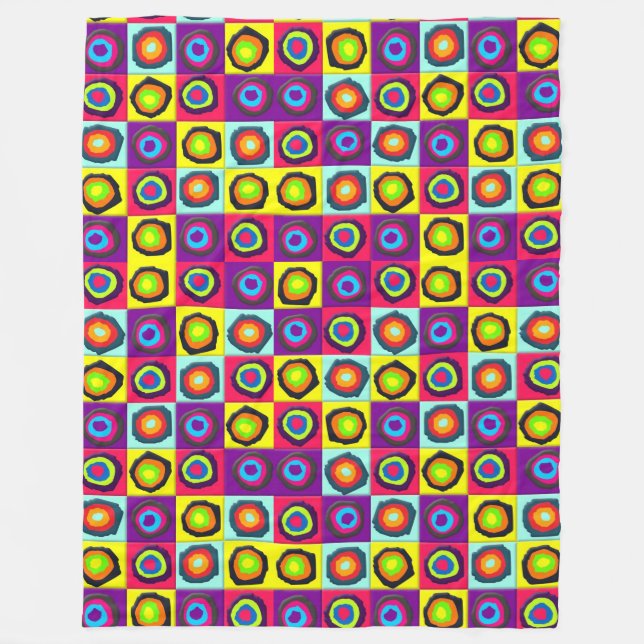 Couverture Polaire motif de cercles  (Devant)