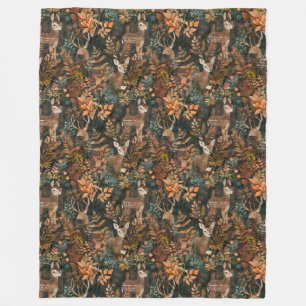 Couverture Polaire Motif de cerfs bruns mignons
