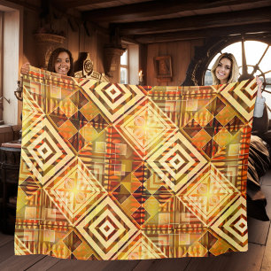 Couverture Polaire Motif de chute géométrique Abstrait