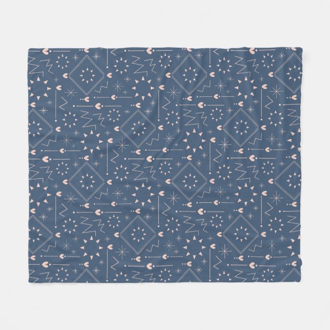 Couverture Polaire Motif de cœur magique (Devant (Horizontal))