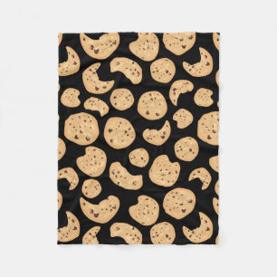 Couverture Polaire Motif de cookies à puces de chocolat