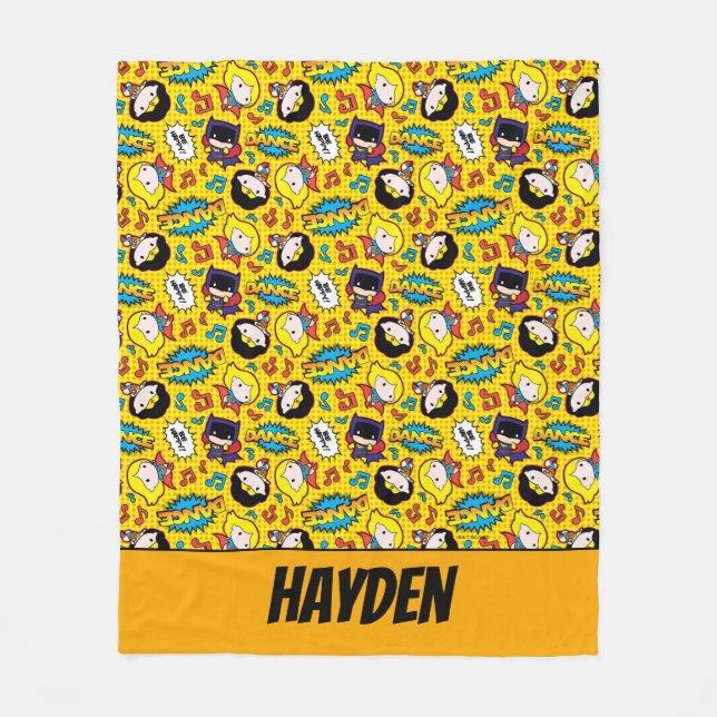 Couverture Polaire Motif de danse Chibi Heroine (Devant)