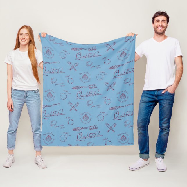 Couverture Polaire Motif de dessin vintage QUIDDITCH™ (En situation)