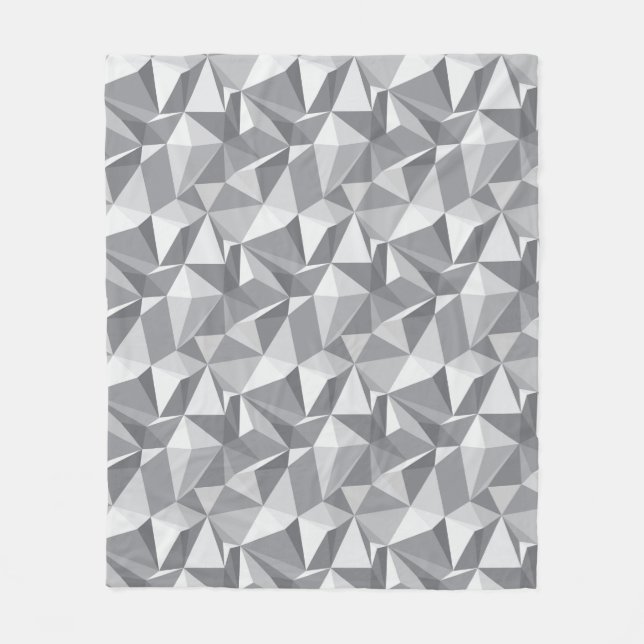 Couverture Polaire Motif de diamant - polygone abstrait (Devant)