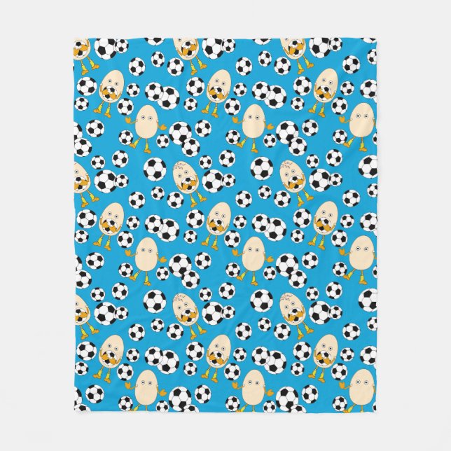 Couverture Polaire Motif de football Egghead (Devant)