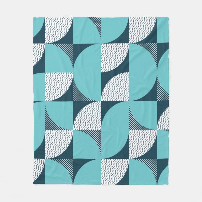 Couverture Polaire Motif de forme géométrique sans couture (Devant)