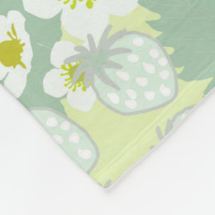 Couverture Polaire Motif de fraises