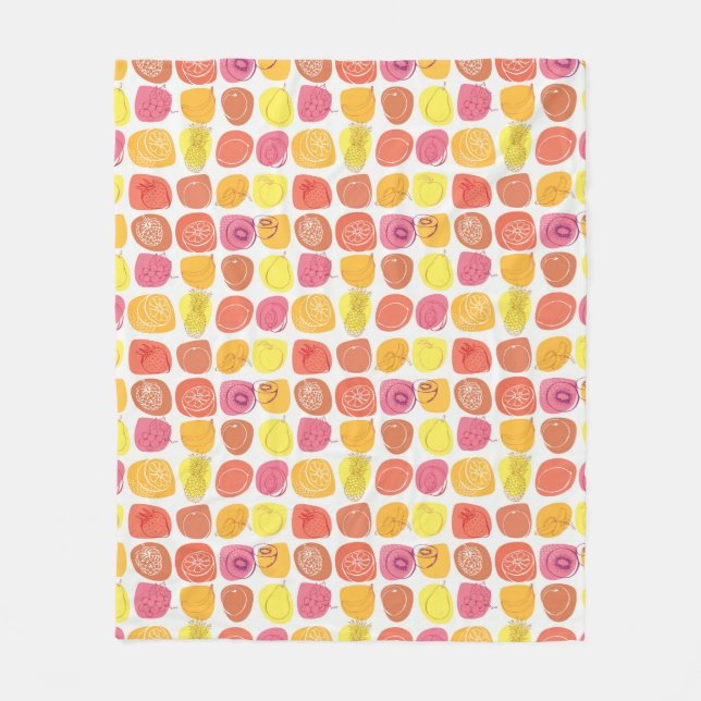 Couverture Polaire Motif de fruit (Devant)