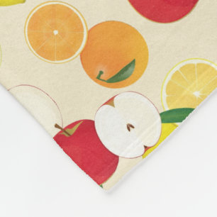 Couverture Polaire Motif de fruits