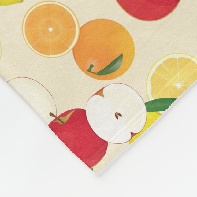 Couverture Polaire Motif de fruits (Coin)