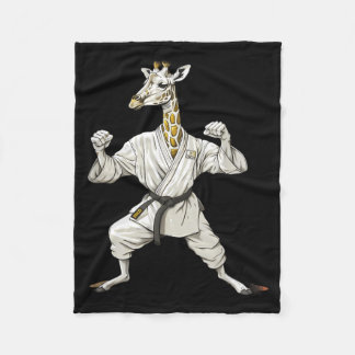Couverture Polaire Motif de girafe karaté Taekwondo Jiu-Jitsu Mma