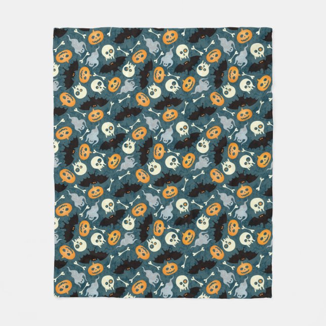 Couverture Polaire Motif de Halloween (Devant)
