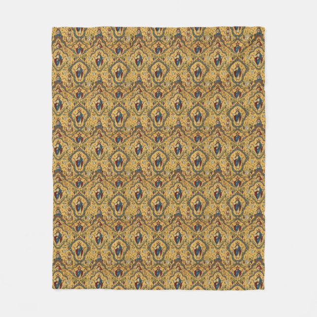 Couverture Polaire Motif de Jésus (Devant)
