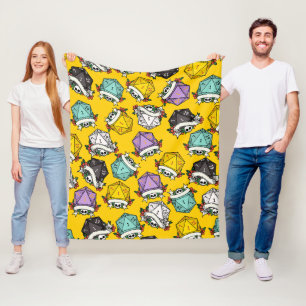 Couverture Polaire Motif de jeu de dés D20