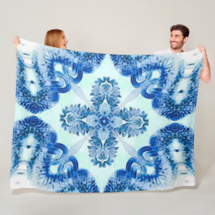 Couverture Polaire Motif de la Croix Vintage de l'ange gardien