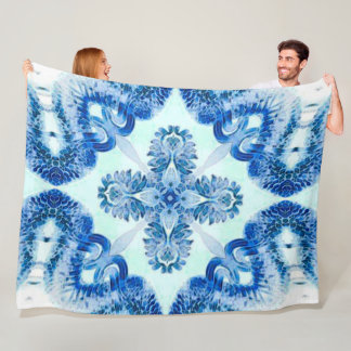 Couverture Polaire Motif de la Croix Vintage de l'ange gardien