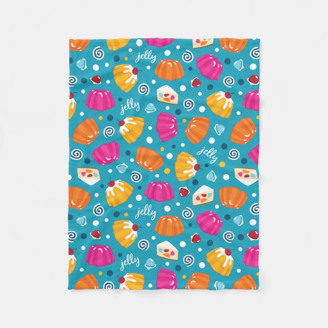 Couverture Polaire Motif de la gelée douce (Devant)