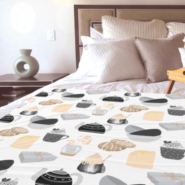 Couverture Polaire Motif de la maison d'hiver (Créateur téléchargé)