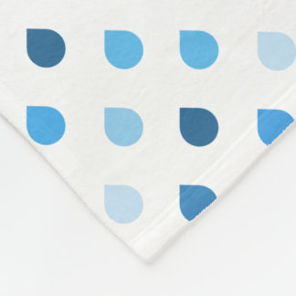 Couverture Polaire Motif de larme de couleur personnalisée