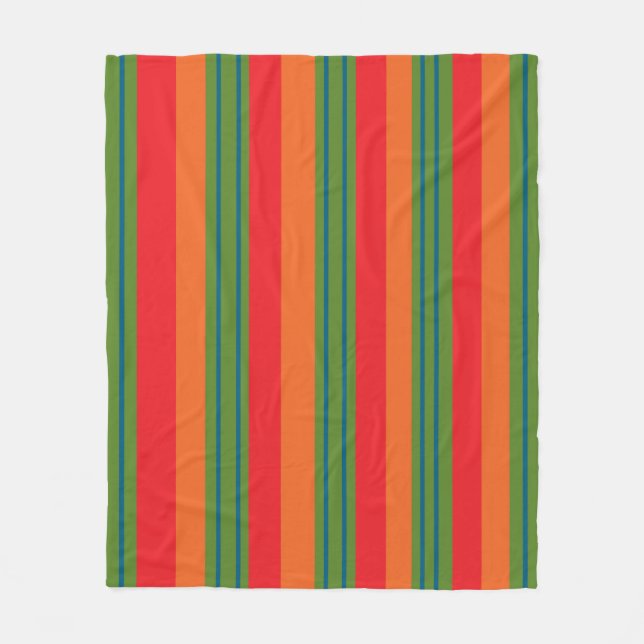 Couverture Polaire motif de ligne géométrique moderne (Devant)