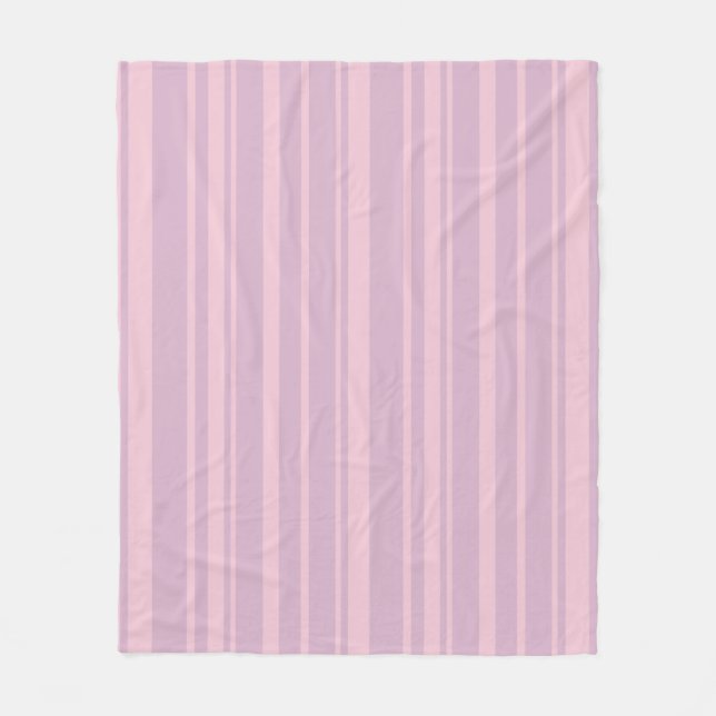 Couverture Polaire Motif de ligne violet et rose (Devant)