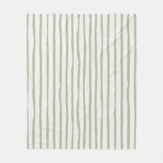 Couverture Polaire Motif de lignes Grunge Gras Gras Grumes Vert Sage