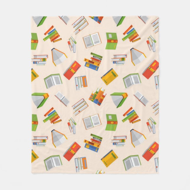 Couverture Polaire Motif de livre (Devant)