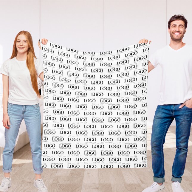 Couverture Polaire Motif de logo Entreprise Rectangle personnalisé (Créateur téléchargé)