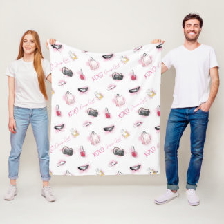 Couverture Polaire Motif de maquillage pour filles Gossip
