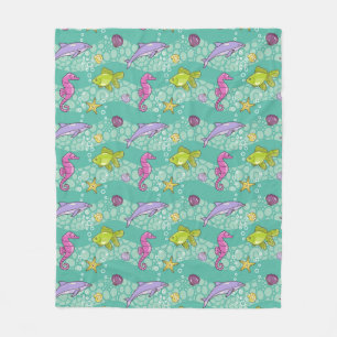 Couverture Polaire Motif de mer d'été