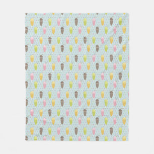 Couverture Polaire Motif de milkshake