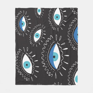 Couverture Polaire Motif de mode pour les yeux tribaux