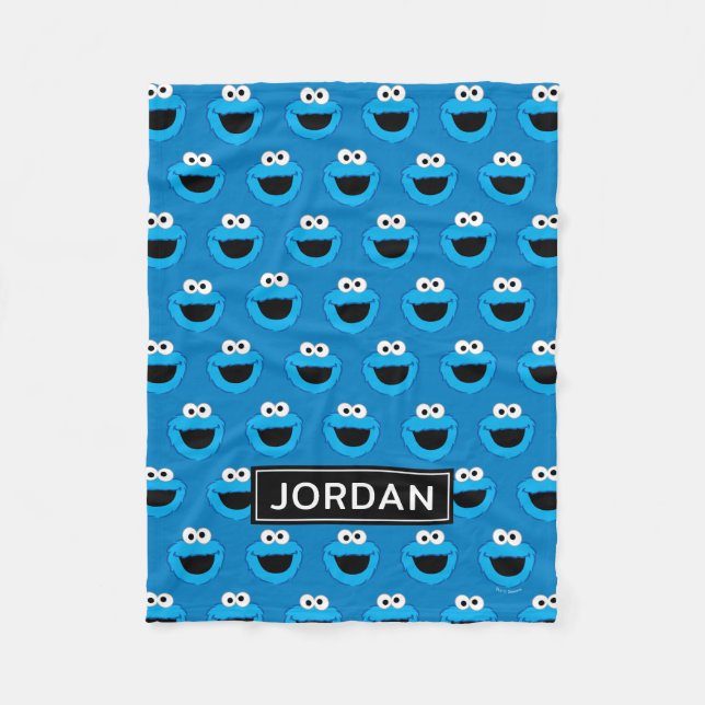 Couverture Polaire Motif de monstre de biscuits souriant personnalisé (Devant)
