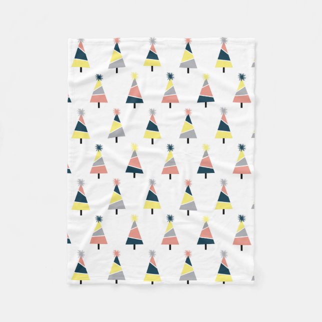 Couverture Polaire Motif de Noël coloré (Devant)