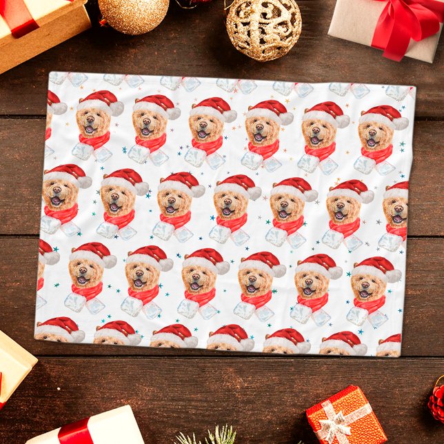 Couverture Polaire Motif de Noël de chien Chow Chow mignon (Créateur téléchargé)
