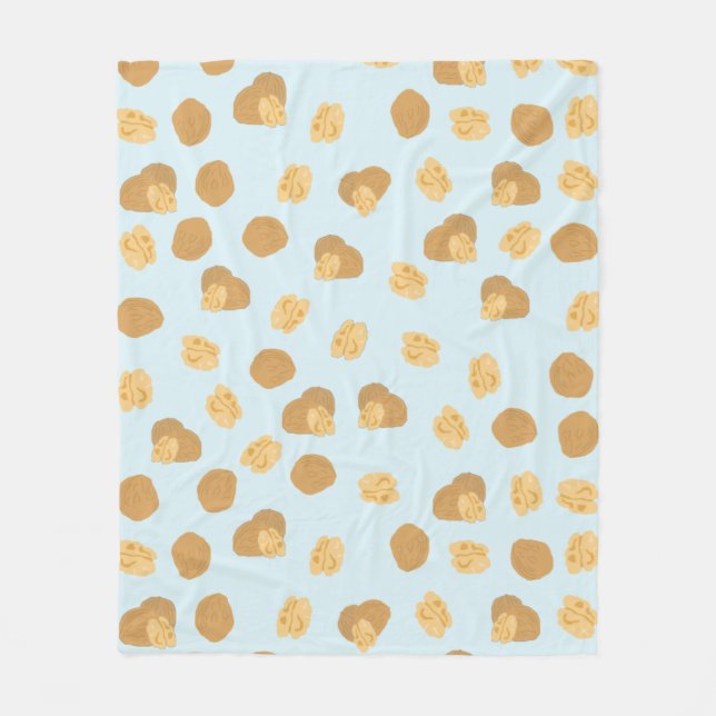 Couverture Polaire Motif de noix mignonnes (Devant)