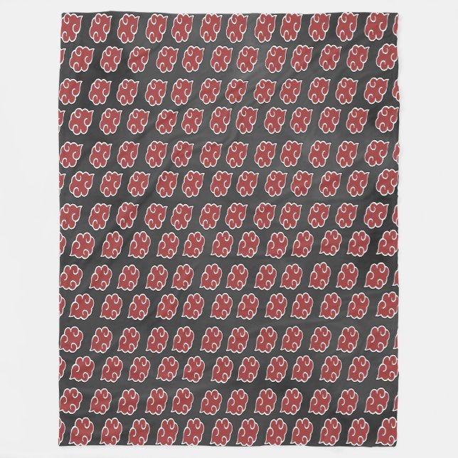 Couverture Polaire Motif de nuage rouge Pierce (Devant)