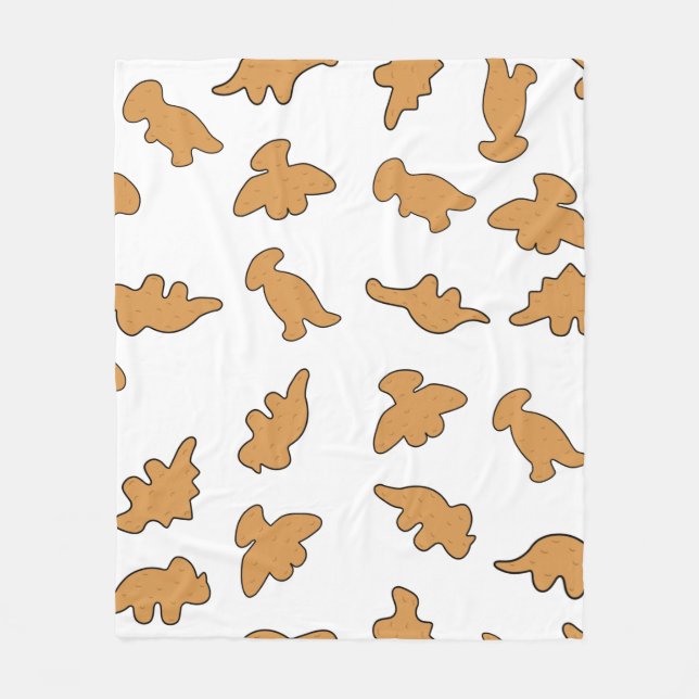 Couverture Polaire Motif de nuggets de dinosaure (Devant)