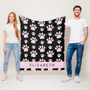 Couverture Polaire Motif De Pailles, Pailles Roses, Pailles De Chien,