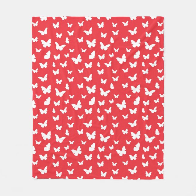 Couverture Polaire Motif de papillon 2 (Devant)