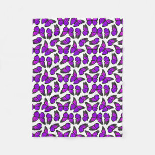 Couverture Polaire Motif de papillon pourpre de monarque