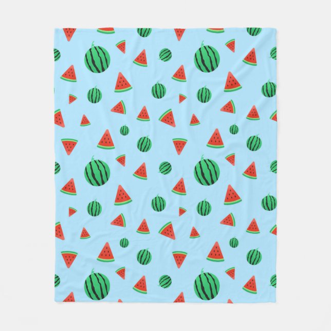 Couverture Polaire Motif de pastèque (Devant)