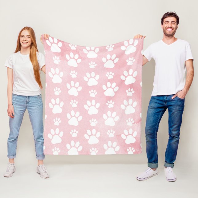 Couverture Polaire Motif De Pâtes, Patrouilles Blanches, Aquarelles,  (En situation)