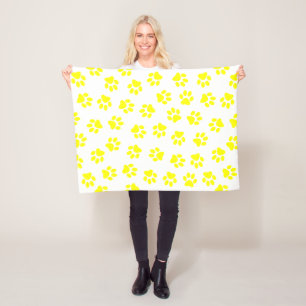Couverture Polaire Motif De Pâtes, Patrouilles De Chien, Paws Jaunes